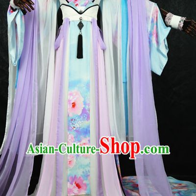 Gorgeous Chinese Fairy Princess Empress Queen Cosplay Costumes Ancient Chinese Clothing Complete Set for Women