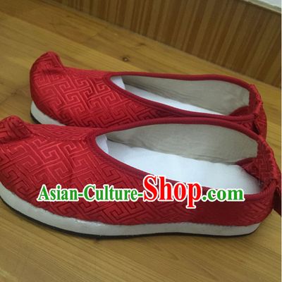 Chinese Ancient Handmade Traditional Bow Fabric Shoes