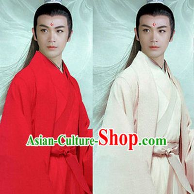 Ancient Chinese Superhero Long Black Wigs
