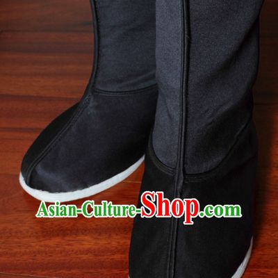 Chinese Traditional Opera and Hanfu Long Black Boots