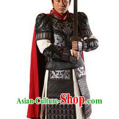 Chinese Traditional Superheroine Armor General Clothing Complete Set for Men