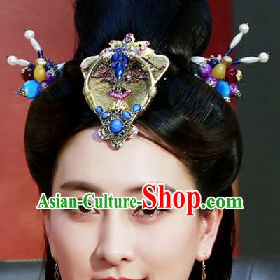 Ancient Chinese Handmade Imperial Headdress Hair Jewelry for Women