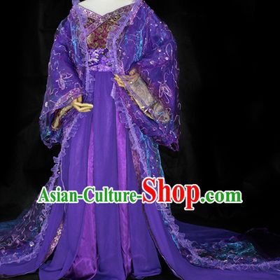 Chinese Traditional Empress Costume Complete Set for Girls Women