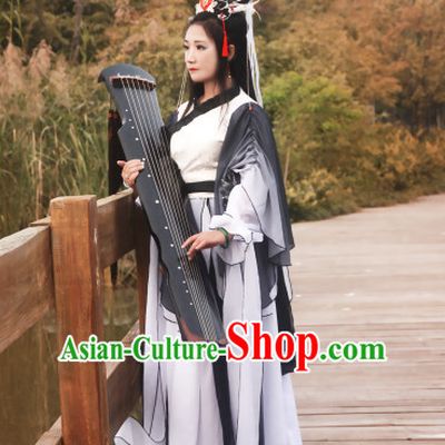 Chinese Traditional Superheroine Classical Dance Costume Complete Set for Women