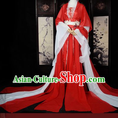 Chinese Traditional Ancient Queen Costume Complete Set for Women