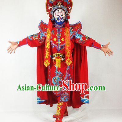 Chinese Bian Lian Mask Change Changing Costumes Helmet Masks Complete Set for Men