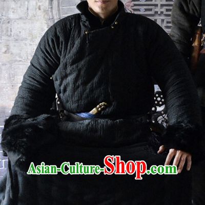 Chinese Kungfu Master Self Defense Movice Costume Complete Set for Men