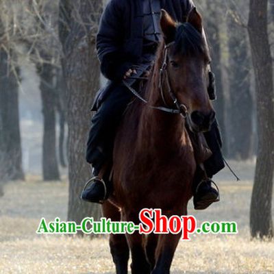 Chinese Kungfu Master Self Defense Movice Costume Complete Set for Men