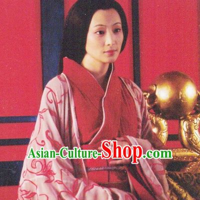 Qin Dynasty Chinese Classic Type of Imperial Princess Women Long Black Wigs for Women