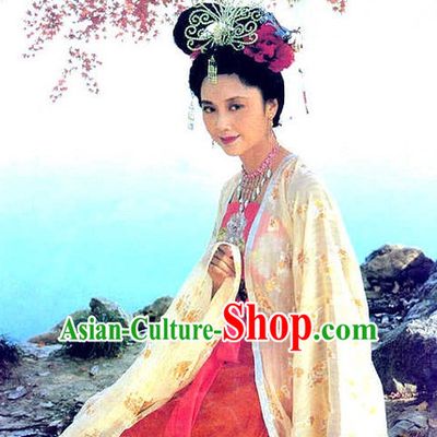 Journey to the West Women Kingdom King Costumes and Hair Accessories Complete Set
