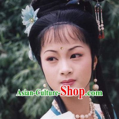 Journey to the West Drama Fairy Black Wigs and Hair Accessories for Women