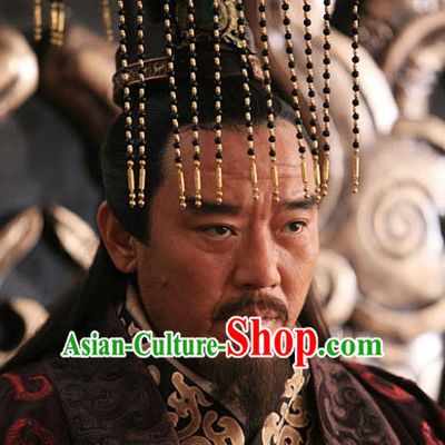 Chinese Qin Dynasty Male Hairstyles Emperor Crown Coronet for Men