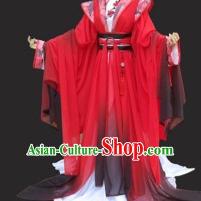 Gorgeous Chinese Fairy Princess Empress Queen Cosplay Costumes Ancient Chinese Clothing Complete Set for Women