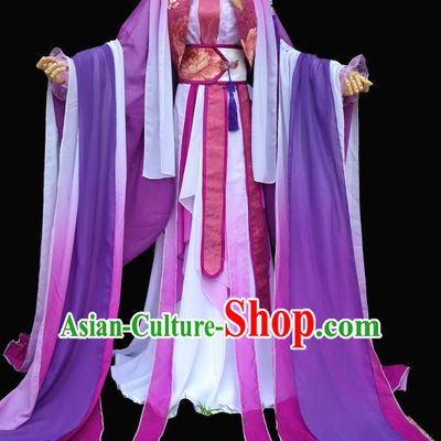 Gorgeous Chinese Fairy Princess Empress Queen Cosplay Costumes Ancient Chinese Clothing Complete Set for Women