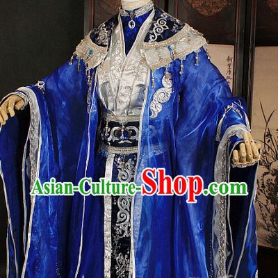 Gorgeous Chinese Emperor Prince Costumes Ancient Chinese Clothing Complete Set for Men