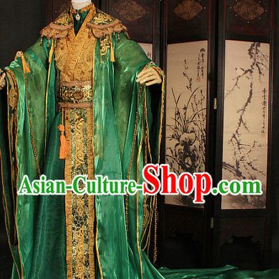 Gorgeous Chinese Emperor Prince Costumes Ancient Chinese Clothing Complete Set for Men
