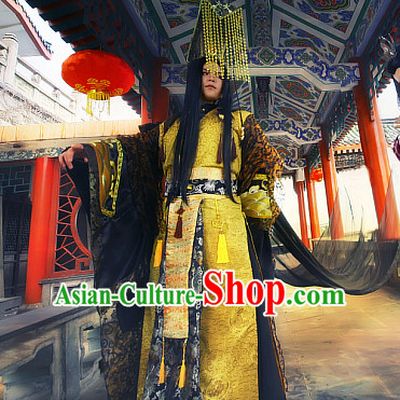 Gorgeous Chinese Emperor Prince Costumes Ancient Chinese Clothing Complete Set for Men