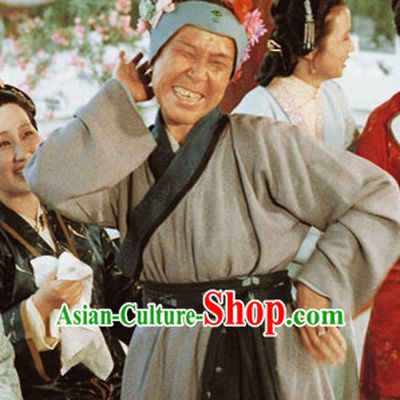 Dream of Red Chamber Ming Dynasty Farmer Costume and Hairpieces Complete Set for Women