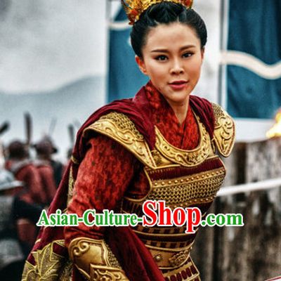Asian Ancient Chinese Samurai Authentic Fantasy Suit of Body Armor for Sale Complete Set for Women