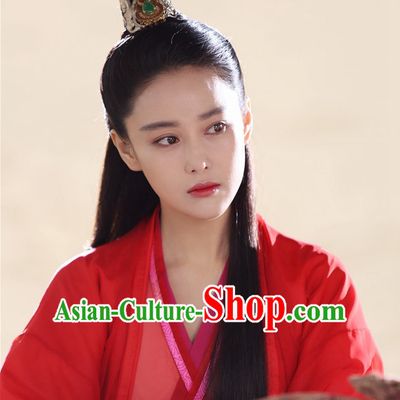 Ancient Chinese Beauties Fairy Black Wigs and Hair Styling Accessories Hair Clips Hairpins Jewelry