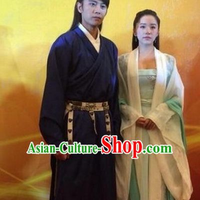Ancient Chinese Traditional National Hanfu Dress Costumes Clothes Ancient China Clothing for Men or Boys