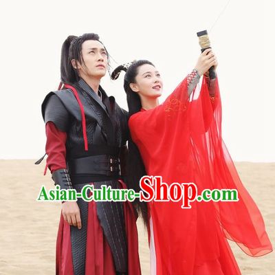 Ancient Chinese Traditional National Hanfu Dress Costumes Clothes Ancient China Clothing for Ladies and Gentleman