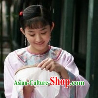 Qing Dynasty Traditional Chinese Lady Black Long Wig Wigs for Women Girls