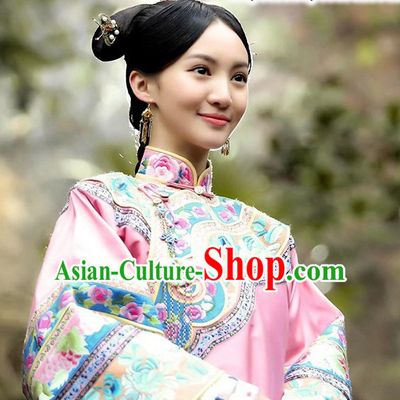 Ancient Chinese Mandarin Style Hanfu Dress Authentic Clothes Culture Costume Han Dresses Traditional National Dress Clothing and Hat Complete Set for Women