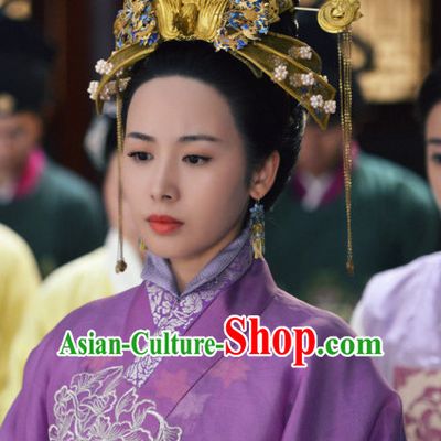 Ming Dynasty Chinese Traditional Style Empress Hair Accessories for Women Girls
