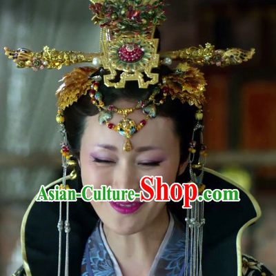 Ancient Chinese Traditional Style Empress Hair Accessories for Women Girls