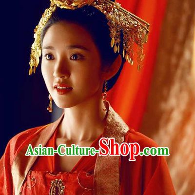 Ancient Chinese Traditional Style Princess Wedding Hair Accessories for Women Girls