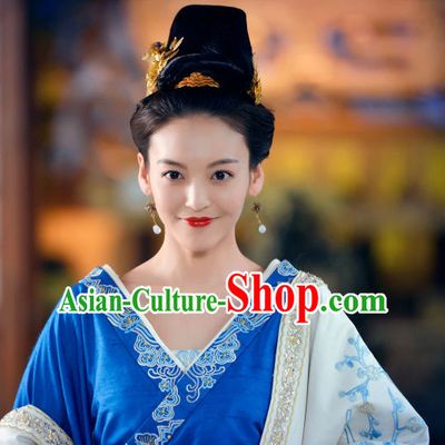 Ancient Chinese Traditional Style Princess Black Wigs for Women Girls
