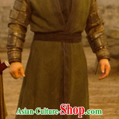 Ancient Chinese Style Kung Fu Costume Dress Authentic Clothes Culture Han Dresses Traditional National Dress Clothing and Headdress Complete Set