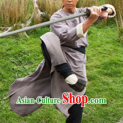 Ancient Chinese Style Kung Fu Costumes Dress Authentic Clothes Culture Han Dresses Traditional National Dress Clothing and Headdress Complete Set