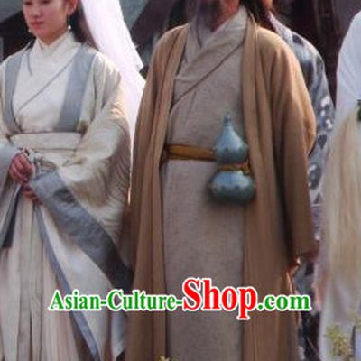 Ancient Chinese Style Male Civilian Costumes Dress Authentic Clothes Culture Traditional National Clothing Complete Set