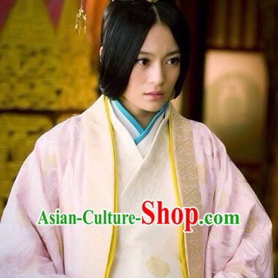 Traditional Chinese Princess Black Wig and Hair Accessories Complete Set