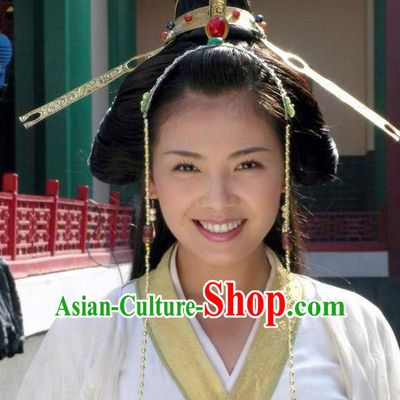 Traditional Ancient Asian Chinese Style Princess Hair Accessories Hairpin Headwear Complete Set