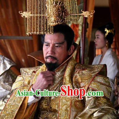 Traditional Ancient Chinese Style Male Emperor Hat for Men