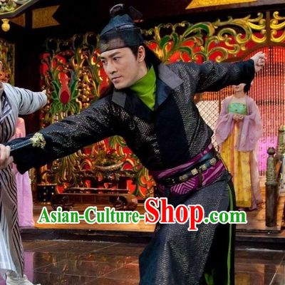 Traditional Chinese Style Wuxia Clothing Complete Set for Men