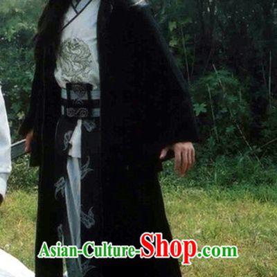 Traditional Chinese Ancient Hanfu Male Robe Clothing Complete Set