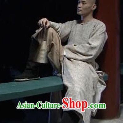 Traditional Chinese Ancient Hanfu Male Robe Clothes Complete Set