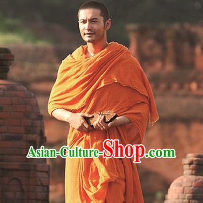 Traditional Chinese Ancient Tang San Monk Costume Complete Set