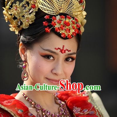 Traditional Ancient Chinese Style Imperial Palace Royal Headpieces Hair Jewelry for Women and Girls