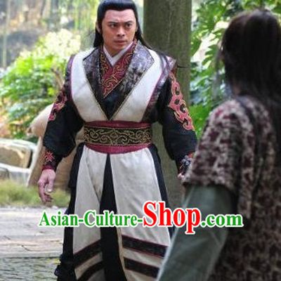 Ancient Chinese Style Swordsman Clothing Complete Set for Men Boys