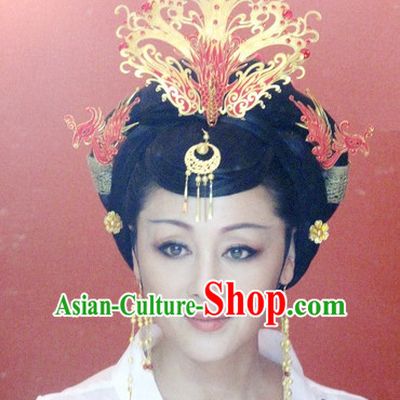 Chinese Traditional Style Princess Phoenix Headpieces Hairpieces for Women
