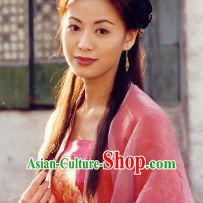 Ancient Chinese Traditional Style Black Female Full Wigs