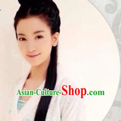 Ancient Chinese Traditional Style Black Female Full Wigs