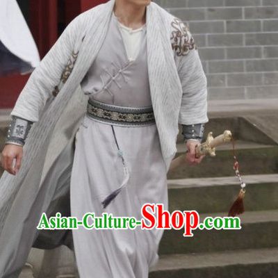 Traditional Chinese Ancient Samural Costume Complete Set for Men