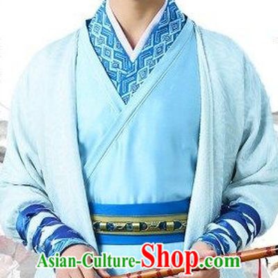 Traditional Chinese Ancient Musician Costume Complete Set for Men