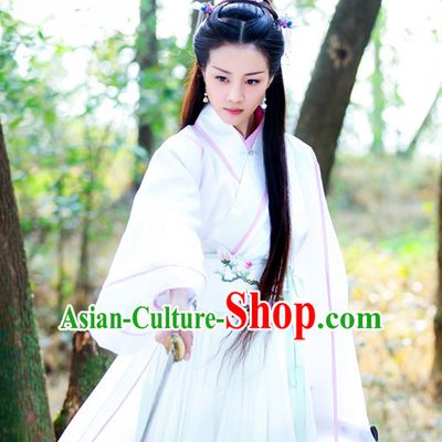 Traditional Chinese Ancient Female Fairy Costumes Complete Set